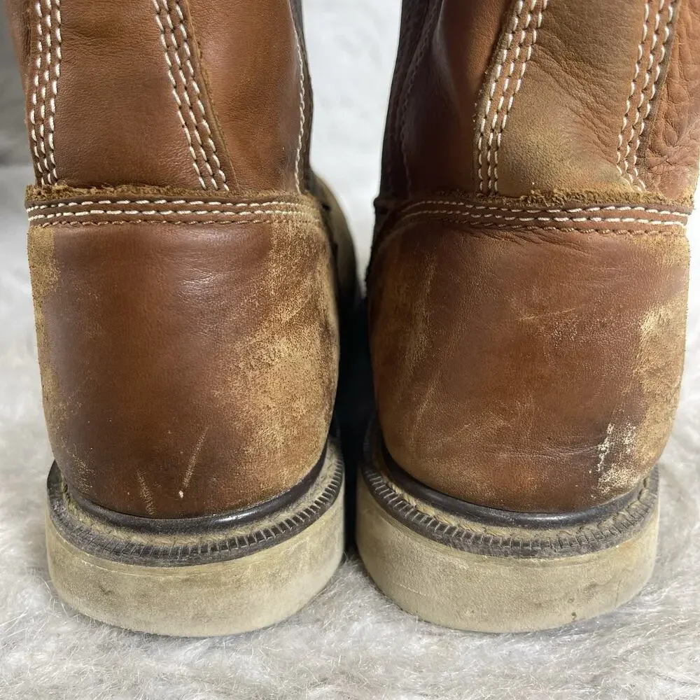 Mens ARIAT Rebar Wedge Pull On Composite Toe Work Boot sz 9.5 D